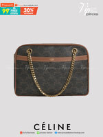 พรีเมี่ยมกิ๊ฟแท้ 100% 】MEDIUM PATAPANS IN TRIOMPHE CANVAS TAN