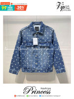 GIVENCHY Jacket / GIVENCHY Logo-print denim jacket เกรดออริจินอล มีป้ายแท็กที่คอเสื้อ ใส่ได้ทั้งผู้หญิงผู้ชาย พร้อมส่งที่ไทย ภาพสินค้าถ่ายจากงานขายจริง ใช้งานต่างประเทศได้
