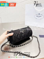 PRADA Tessuto Cylinder Mini Bag / Prada Mini Nylon Cylinder Bag กระเป๋าสะพายทรงกระบอกไซส์มินิ น้ำหนักเบา ดีไซน์ทันสมัย