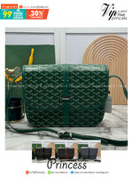 ORI | สลับแท้ GOYARD Belvedere MM Bag 29cm กระเป๋าสะพายทรงแมสเซ็นเจอร์แบรนด์หรูสัญชาติฝรั่งเศส หนังแท้ แคนวาสแท้อย่างดี