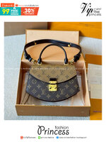 LV Tilsitt Bag Monogram Reverse Canvas กระเป๋าสะพายดีไซน์โค้งมนไอเท็มสุดหรู ขนาดกำลังดี พร้อมหูจับใช้งานได้สะดวกคล่องตัว มาพร้อมสายสะพายถอดได้ ปรับได้ตามชอบ สะดุดตาสุดไอคอนิก