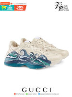 GUCCI Rhyton Wave Print Sneakers