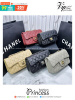 ORI หนังแท้ | CHANEL Classic 20cm shoulder bag กระเป๋าสะพายรุ่นยอดนิยม หรูหราระดับตำนาน สวยงามเหนือกาลเวลา