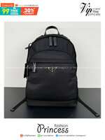 Ori หนังแท้ | Prada Re-Nylon and Saffiano leather backpack กระเป๋าเป้สะพายหลังไนลอนใบใหญ่จุของได้เยอะ ดีไซน์ล้ำสมัยสัมผัสความหรูหราคลาสสิก