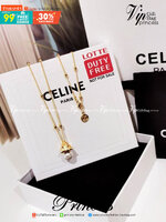 CELINE NECKLACE VIP สร้อยคอพร้อมจี้ดีไซน์สุดหรูคลาสสิคหายากชวนสะสมไอเท็มแบบนี้นานๆจะหลุดมาให้ช้อปจะซื้อใช้เองหรือมอบเป็นของขวัญก็เลิศหรูดูดี สินค้ามาพร้อม Original Package ถุงผ้ากำมะหยี่แบรนด์ กล่องและถุงกระดาษแบรนด์ Dutyfree ห้ามพลาดค่ะ!
