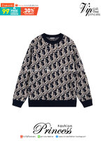 DIOR Sweater / Dior Oblique Sweater งานเกรดออริจินอล มีป้ายแท็กที่คอเสื้อทุกตัว ใส่ได้ทั้งผู้หญิงผู้ชาย พร้อมส่งที่ไทย ภาพสินค้าถ่ายจากงานขายจริง ใช้งานต่างประเทศได้