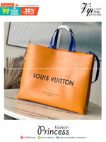 LV Shopper Tote MM 40cm Runway กระเป๋าทรงโท้ทช็อปเปอร์สวยอยู่ทรง เรียบหรู เกรดออริ ท็อป สลับแท้ 1:1 เกรดดีสุด หนังสวยเต็มใบ ใช้งานต่างประเทศได้