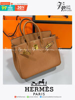 หนังแท้ Hermes BIRKIN 25CM epsom in MAUVSSYLESTE COLOR FULL HANDMADE GOLD HARDWARE เกรดออริจินอล ภาพสินค้าถ่ายจากงานขายจริง