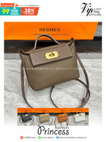 HERMES Hermes 24/24 Mini bag 20cm กระเป๋าถือ/สะพายแบรนด์หรู เอกลักษณ์ของความสง่างาม เกรดออริ สลับแท้ 1:1 ใช้งานต่างประเทศได้