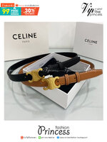 CELINE Belt Leather / CELINE Triomphe Belt in Smooth Calfskin พร้อมส่ง เข็มขัดเซลีน มีเส้นเดียวใช้ได้ทั้งปี ไม่ว่าลุคไหนๆ เส้นเดียวเอาอยู่ งานหนังเรียบสวยมาก แนะนำค่ะ