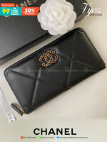 พรีเมี่ยมกิ๊ฟแท้ 100% 】CHANEL WALLET ZIP หนังแท้ กระเป๋าสตางค์ใบยาวซิปรอบ แนะนำรุ่นนี้ค่ะ งานพรีเมี่ยมกิ้ฟท์จากเค้าเตอร์ต่างประเทศ หนังสัมผัสเรียบ จากแบรนด์ CHANEL (GWP) ด้านหน้ามีโลโก้แบรนด์ CC โซ่ทองหรู