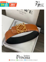 Loewe Belt / Loewe Anagram Leather Belt เข็มขัดโลเอเว่หนังแท้ สุดคลาสสิค วินเทจ เรียบง่าย ผู้ดี เป็นซิกเนเจอร์ ใช้งานเป็น everyday use ได้เลย
