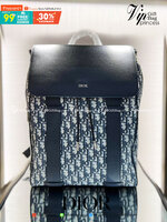 หนังแท้ CHRISTIAN DIOR MOTION BACKPACK Beige and Black Dior Oblique Jacquard and Black Grained Calfskin พร้อมส่งที่ไทย กระเป๋าเป้ใบใหญ่ จุของได้เยอะมาก ภายในโล่งกว้าง วัสดุหนังแท้และผ้าแจ็คการ์ดอย่างดีทั้งใบ เกรดเทพออริจินอลหนังแท้ทั้งใบ ภาพสินค้าถ่ายจากง