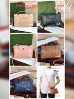 💕 Longchamp Le Pliage Cuir Crossbody Bag