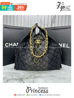 ORI หนังแท้ | 30cm CHANEL 25 Denim Handbag กระเป๋าสะพายทรงโฮโบเดนิม คอลใหม่ล่าสุด ต้อนรับฤดูกาล SPRING-SUMMER 2025 รูปทรงใช้งานได้จริง