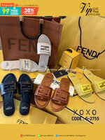 Fendi Sandals แตะฉลุโลโก้ งานชนช้อป งานจริงสวยมาก แอดมินบอกเลยต้องมี แมทส์ชุดง่าย น้ำกนักเบา