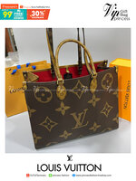 หนังแท้ LOUIS VUITTON ONTHEGO GM พร้อมส่งที่ไทย เกรดใช้งานต่างประเทศได้
