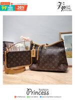 LV CARRYALL PM รุ่นลิมิเต็ดที่สาวๆตามหา กระเป๋าสะพายไหล่ทรงสวย ดีไซน์เรียบง่ายคลาสสิค หรู ดูผู้ดี รูปทรงใช้งานง่าย มาพร้อมใบลูก ไว้เก็บของจุกจิก วัสดุหนังแคนวาส ปากกระเป๋ามีสายหนังผูกกันของหล่นได้และยังมีกระดุมแม่เหล็กอีกด้วย สายสะพายถอดปรับได้ ภายในโล่งก