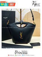 YSL CELIA MINI TOTE IN SMOOTH LEATHER / YSL Bucket Bag กระเป๋าสะพายทรงโท้ทมือจับในตัว รุ่นใหม่ทันสมัย งานหนังเต็มใบ เกรดออริ 1:1 ใช้งานต่างประเทศได้