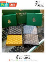 ORI หนังแท้ | Goyard Victoire Wallet / Goyard Short Men Wallet กระเป๋าสตางค์โกยาร์ เรียบหรู มีฟังก์ชันและสไตล์ให้เลือกด้วยช่องใส่บัตรหลายช่อง