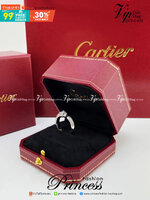 CARTIER Ring Panther De แหวนคาเทียร์ มีเพชร ภาพถ่ายจากงานจริง วัสดุโลหะเคลือบขึ้นเงาตามรูป ใช้งานต่างประเทศได้