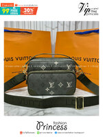 ORI หนังแท้ | LV Nil Messenger PM Navy Green กระเป๋าสะพายทรงแมสเซ็นเจอร์ สีใหม่ดีไซน์ใหม่