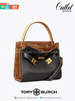 ของแท้ 💯% TORY BURCH LEE RADZIWILL PETITE DOUBLE BAG (BLACK)
