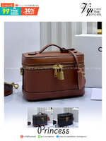 ORI หนังแท้ | CELINE VANITY BAG พลาดไม่ได้เลยกับคอลสุดคิ้ว กับกระเป๋าถือ/สะพายได้ทรงกล่อง ใช้สะพายได้ทุกวันอย่างคล่องตัวดีไซน์ใหม่สวยลาสสิค