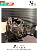 YSL JAMIE 4.3 POCHON / YSL TOTE BAG กระเป๋าสะพายทรงโท้ทใบใหญ่รุ่นใหม่ งานหนังเรียบเต็มใบ สัมผัสหนังนุ่มลื่นสวยหรู รูปทรงใช้งานง่าย