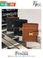 ORI หนังแท้ | CELINE Small Triomphe Wallet / Celine Short Wallet กระเป๋าสตางค์ใบสั้น กระเป๋าสตางค์เซลีน