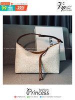 LOEWE Cubi Small Logo Canvas Top Handle Bag กระเป๋าทรงสวยดีไซน์ยอดฮิตประจำปีเลย! ปักโลโก้แบรนด์บนผ้าทั้งใบเป็นเอกลักษณ์ หูจับปรับได้ สวยหรูวินเทจ