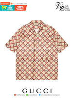 Gucci Oversized paper effect Bowling Print Shirt / Gucci Men's Shirts / Gucci Shirt งานเกรดออริจินอล พิมพ์ลายคมชัด มีป้ายแท็กที่คอเสื้อทุกตัว พร้อมส่งที่ไทย ภาพสินค้าถ่ายจากงานขายจริง ใช้งานต่างประเทศได้