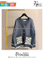 TOP ORI | LOEWE CARDIGAN เสื้อสเวตเตอร์งานแบรนด์เนื้อผ้าอย่างดีงานนำเข้าจากโรงงานเทียบแบรนด์ เกรดท็อปออริจินอล เกรดดีสุด เทียบแท้ พร้อมป้ายแท็ก