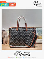 GOYARD ANJOU REVERSIBLE TOTE กระเป๋าสะพายทรงโท้ท ใบใหญ่จุใจ!! กลับด้านใช้ได้ทั้ง 2 ด้าน มาครบสีขายดี เลิศทุกสี รูปทรงคลาสสิค