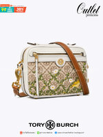 TORY BURCH T MONOGRAM JACQUARD CAMERA BAG การออกแบบที่เรียบง่าย แต่ยังคงความหรูหราเอาไว้ โดดเด่นด้วยลวดลาย T Monogram ซึ่งสามารถบ่งบอกความเป็นตัวตนของแบรนด์ได้อย่างชัดเจน มาพร้อมกับสายสะพายแบบสายสปอร์ต ภายในกว้างขวาง ตอบสนองการใช้งานได้ดี มีหูหิ้วด้านบนสา