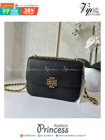 Tory Burch Britten Small Convertible Shoulder Bag คอลเลคชั่นใหม่สุดเรียบหรู กระเป๋าสะพายไหล่หรือสะพายข้าง วัสดุหนังอย่างดี