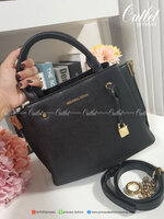 ของแท้ 100% NEW COLLECTION!! MICHAEL KORS GENIE LEATHER BAG สีดำ