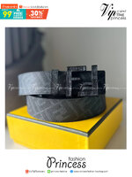 FENDI Belt Black leather belt / FF Belt เกรดออริจินอล สลับแท้ ดีไซน์เรียบหรูเข้ากับทุกลุค ภาพถ่ายจากงานขายจริง ใช้งานต่างประเทศได้ มาพร้อมกล่อง ห้ามพลาดค่ะ!