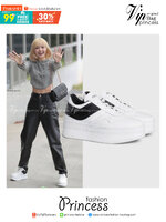 CELINE SNEAKERS / CELINE BLOCK SNEAKERS WITH WEDGE OUTSOLE IN CALFSKIN เกรดออริ สลับแท้ (พร้อมส่งที่ไทย) ใช้งานต่างประเทศได้ หนังสวยลายพิมพ์คมชัด ภาพถ่ายจากงานจริง