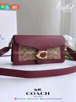 ของแท้ 💯% Coach Tabby Shoulder Bag 26 Polished pebble leather, suede and refined calf leather Inside zip RED1