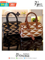 Prada Symbole Embroidered Fabric Top-handle Bag พร้อมส่งรุ่นใหม่ มาแรง จากแบรนด์ Prada กับทรง หมอนอยู่ทรงสวย สาวๆห้าม