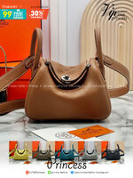 ORI หนังแท้ | HERMES lindy 19cm กระเป๋าสะพาย นิยามความหรูหราระดับมาสเตอร์พีช 🤍 สินค้าเกรดออริจินอล หนังแท้