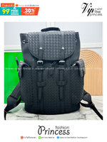 ORI หนังแท้ | Bottega Veneta Shadow Signature Flap Backpack กระเป๋าเป้ กระเป๋าสะพายหลัง โดดเด่นด้วยงานสานตารางสวยคลาสสิคเรียบหรูเป็นเอกลักษณ์ ดีไซน์เรียบง่าย แต่ดูแพง กิมมิคที่ใครๆก็อยากเป็นเจ้าของ