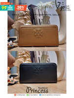 TORY BURCH THEA MULTI GUSSET ZIP CONTINENTAL WALLET กระเป๋าสตางค์ใบยาวเบสท์เซลเลอร์ ขนาดกำลังพอเหมาะ ดีไซน์เรียบหรู