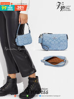 COACH Nolita 15 In Signature Chambray CI027 พร้อมส่ง คอลเลคชั่นใหม่ น่ารักน่าใช้ ในสไตล์คลาสสิค กระเป๋าทรงพอชขนาดมินิ สาวๆเห็นใบจริง ยังไงก็ต้องหลงรักไอเท็มนี้แน่นอนจ้า