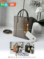 TORY BURCH MINI PERRY TOTE / TORY TOTE BAG / TORY BAG พร้อมส่ง 3 สี กระเป๋าแบบมินิมอลในรูปทรงใหม่ที่คล่องตัว ใส่มือถือได้ทุกรุ่น