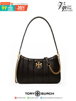 TORY BURCH KIRA MINI BAG กระเป๋าสะพายทรงพอช ง่ายต่อชีวิต!! ดีไซน์บุนวม เส้นคมสวยหรู วัสดุหนังแกะ สัมผัสดีงาม นิ่มมือ เปิด-ปิดด้วยซิป ภายในเป็นช่องโล่ง มีช่องใส่บัตร ใส่ของสำคัญได้ครบถ้วน มาพร้อมสายคล้องไหล่ในตัว และสายสะพายครอส ปรับได้ตามสะดวก ใบจริงสวยคม