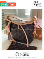 Small 20cm LV CarryAll Monogram / LV HOBO BAG เกรดออริจินอล พร้อมส่งที่ไทย ขนาดใหม่ ไซส์กะทัดรัดน่าใช้ กระเป๋าถือแคนวาสแต่งขอบหนัง ผสานเสน่ห์สวยงามเข้ากับดีไซน์ที่ง่ายต่อการใช้งาน พกพาไปได้ทุกที่