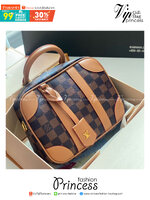 LV Valisette Souple BB Damier Ebene / LV Vanity Bag เกรดออริจินอล ใช้งานต่างประเทศได้ พร้อมส่งที่ไทย กระเป๋าถือทรงสวย ขนาดกะทัดรัดที่ได้แรงบันดาลใจมาจากกระเป๋าเดินทางสไตล์วินเทจ