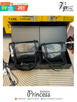 YSL NIKI IN VINTAGE LEATHER BAG กระเป๋าสะพายทรงคลาสสิคสุดฮอต (อะไหล่เงิน/ดำ) ที่ใครๆก็ต้องมีใช้ ดีไซน์เรียบหรู วัสดุหนังลายวินเทจสัมผัสดี